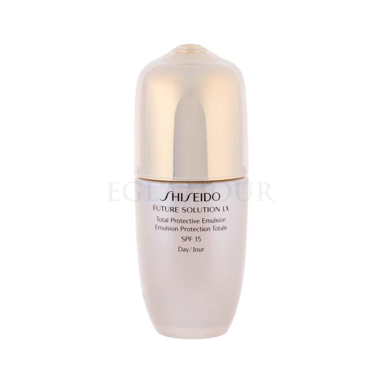 Shiseido Future Solution LX Total Protective Emulsion SPF15 Gesichtsgel für Frauen 75 ml