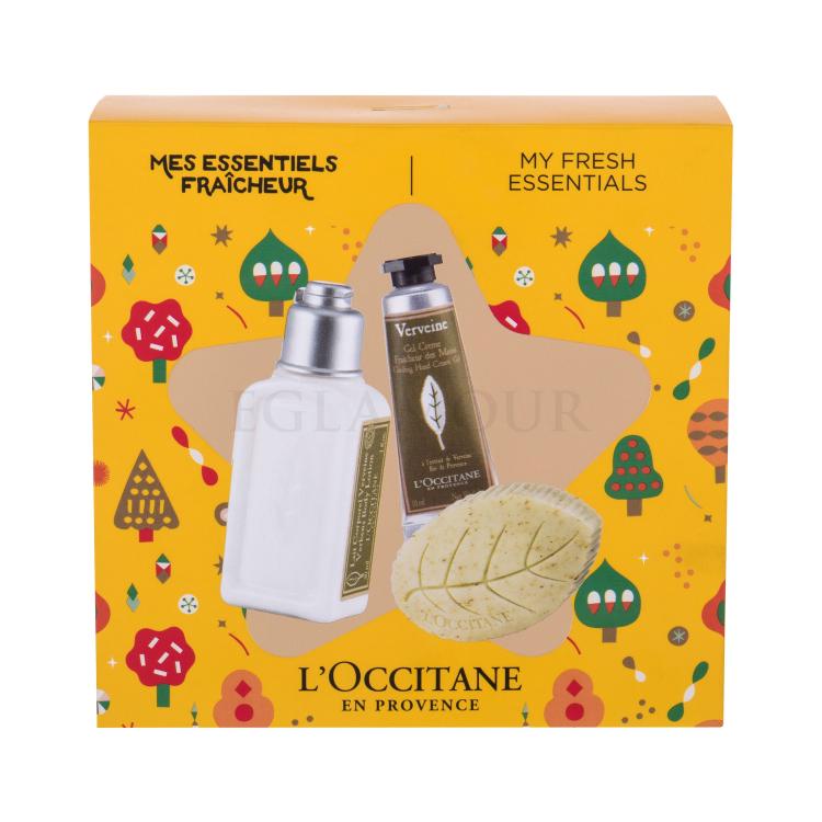 L&#039;Occitane Verveine Travel Set Geschenkset Körperlotion 30 ml + Handcreme 10 ml + Seife 25 g