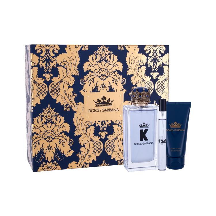 Dolce&amp;Gabbana K Geschenkset Edt 100 ml + Duschgel 50 ml + Edt 10 ml