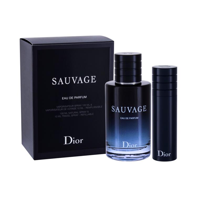 Christian Dior Sauvage Geschenkset Edp 100 ml + Edp 10 ml nachfüllbar