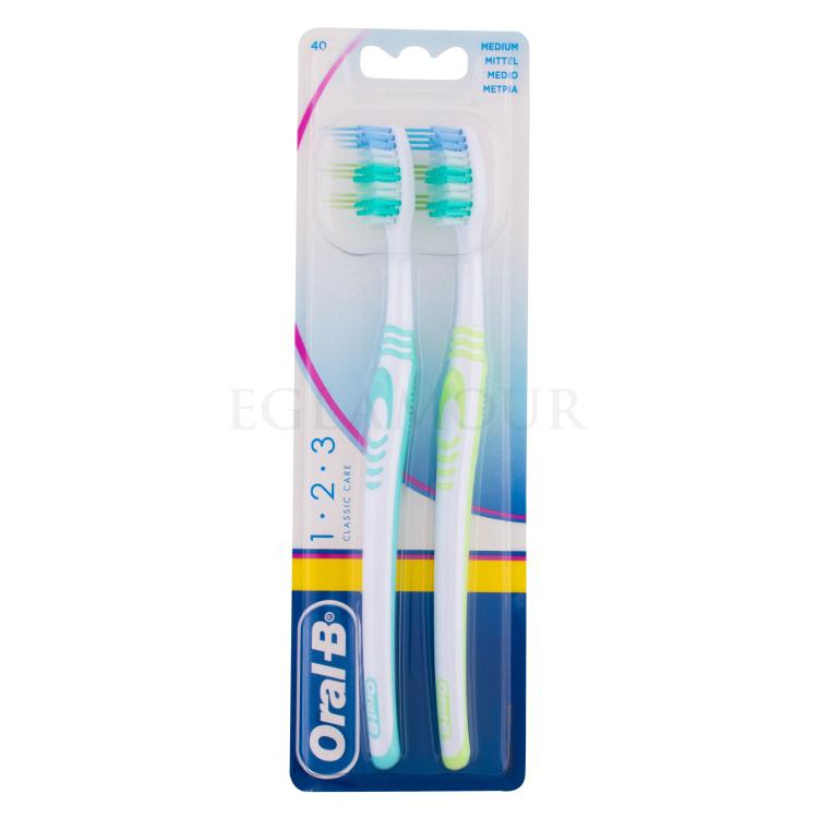 Oral-B 1-2-3 Classic Medium Zahnbürste 2 St.