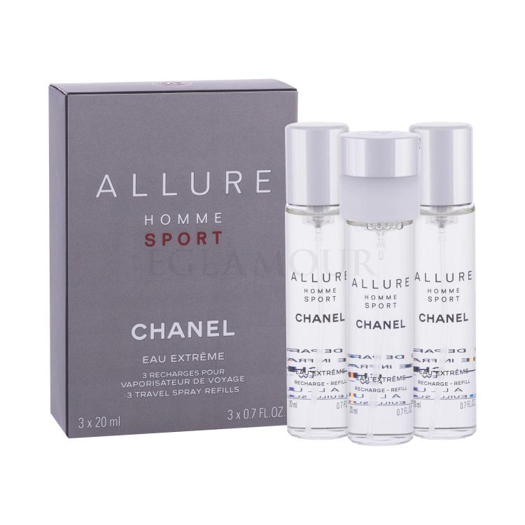 Chanel Allure Homme Sport Eau Extreme Eau de Toilette für Herren Nachfüllung 3x20 ml