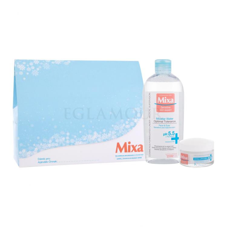 Mixa Hyalurogel Geschenkset Tagescreme Sensitive Skin Expert Hyalurogel Light 50 ml + Mizellar-Gesichtswasser Sensitive Skin Expert Optimal Tolerance 400 ml
