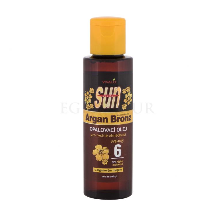 Vivaco Sun Argan Bronz Suntan Oil SPF6 Sonnenschutz 100 ml