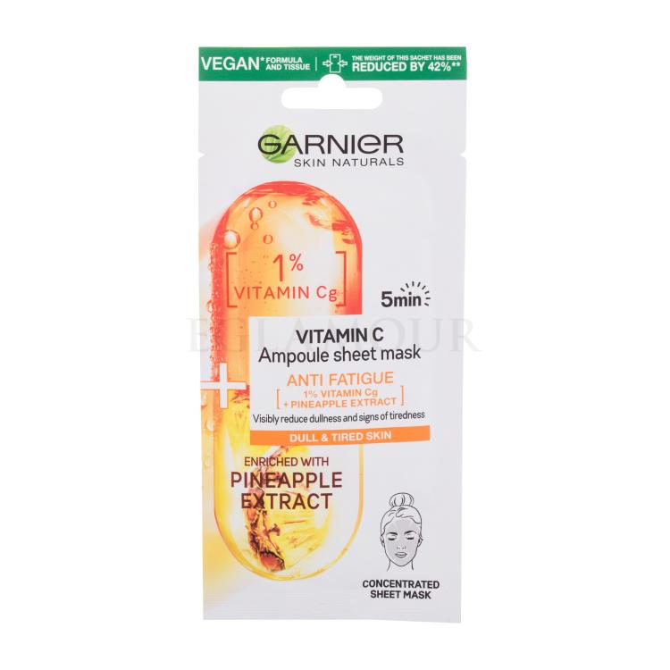 Garnier Skin Naturals Vitamin C Ampoule Sheet Mask Gesichtsmaske für Frauen 1 St.
