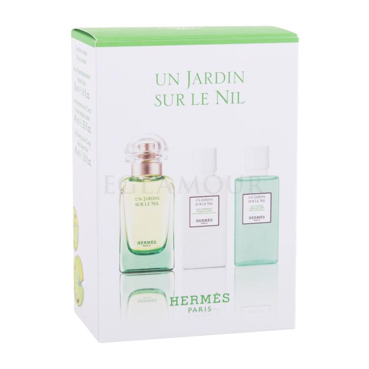 Hermes Un Jardin Sur Le Nil Geschenkset Edt 50 ml + Körpermilch 40 ml + Duschgel 40 ml