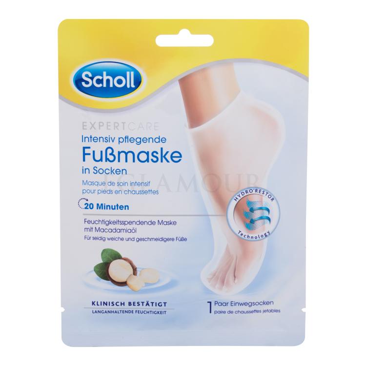 Scholl Expert Care Intensive Nourishing Foot Mask Macadamia Oil Fußmaske für Frauen 1 St.