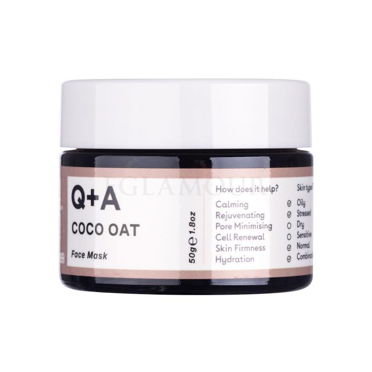 Q+A Coco Oat Gesichtsmaske für Frauen 50 g