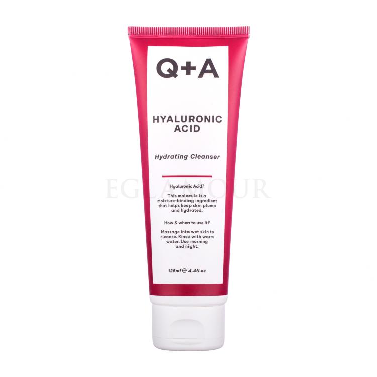 Q+A Hyaluronic Acid Hydrating Cleanser Reinigungsgel für Frauen 125 ml