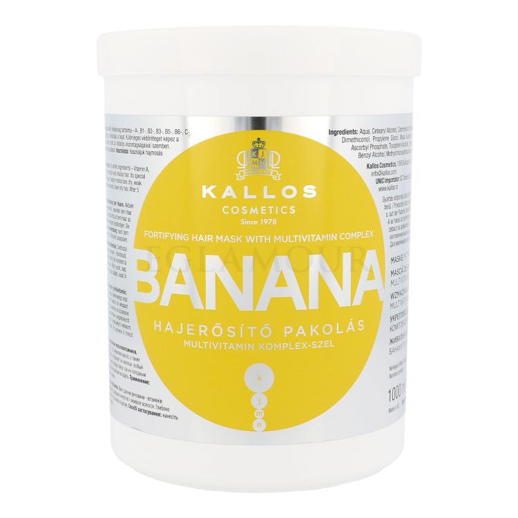 Kallos Cosmetics Banana Haarmaske für Frauen 1000 ml