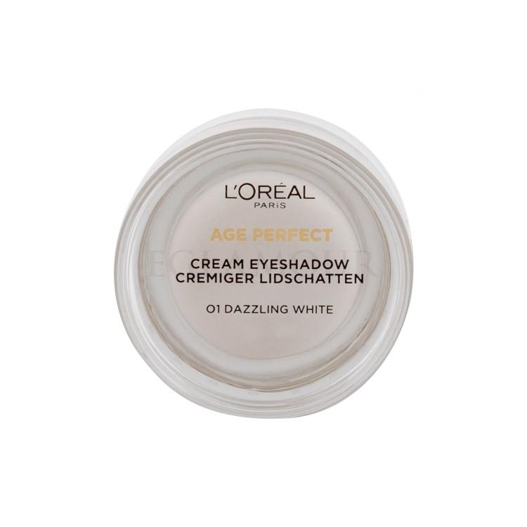L&#039;Oréal Paris Age Perfect Cream Eyeshadow Lidschatten für Frauen 4 ml Farbton  01 Dazzling White