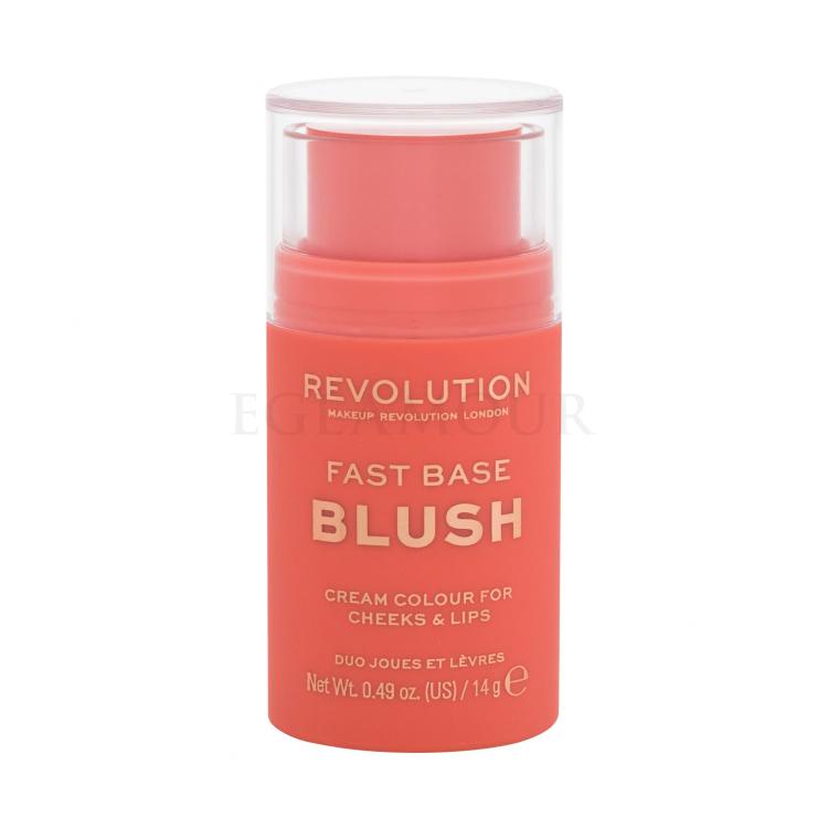 Makeup Revolution London Fast Base Blush Rouge für Frauen 14 g Farbton  Peach