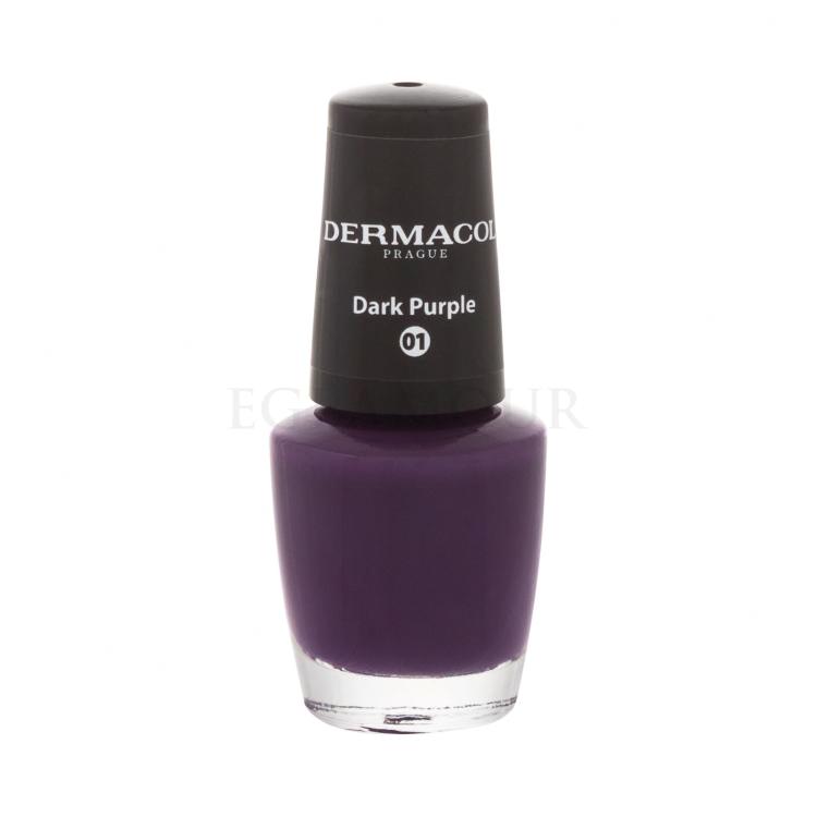 Dermacol Nail Polish Mini Autumn Limited Edition Nagellack für Frauen 5 ml Farbton  01 Dark Purple