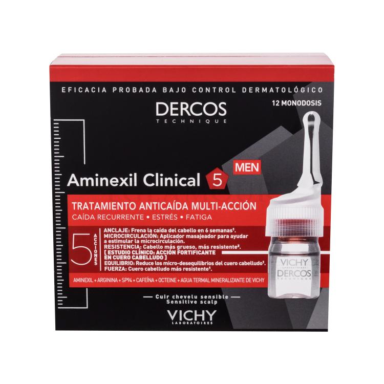 Vichy Dercos Aminexil Clinical 5 Mittel gegen Haarausfall für Herren 12x6 ml