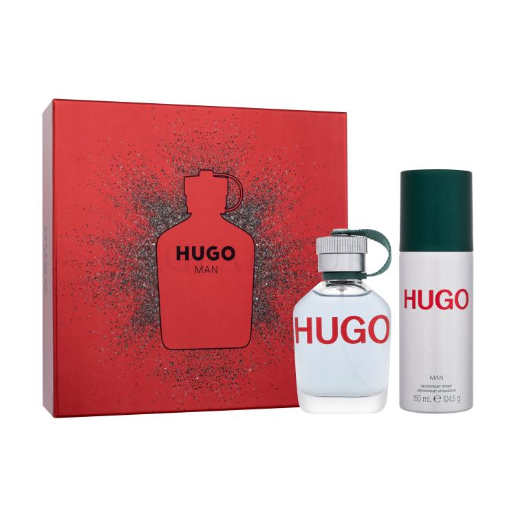 HUGO BOSS Hugo Man Geschenkset Eau de Toilette 75 ml + Deodorant 150 ml
