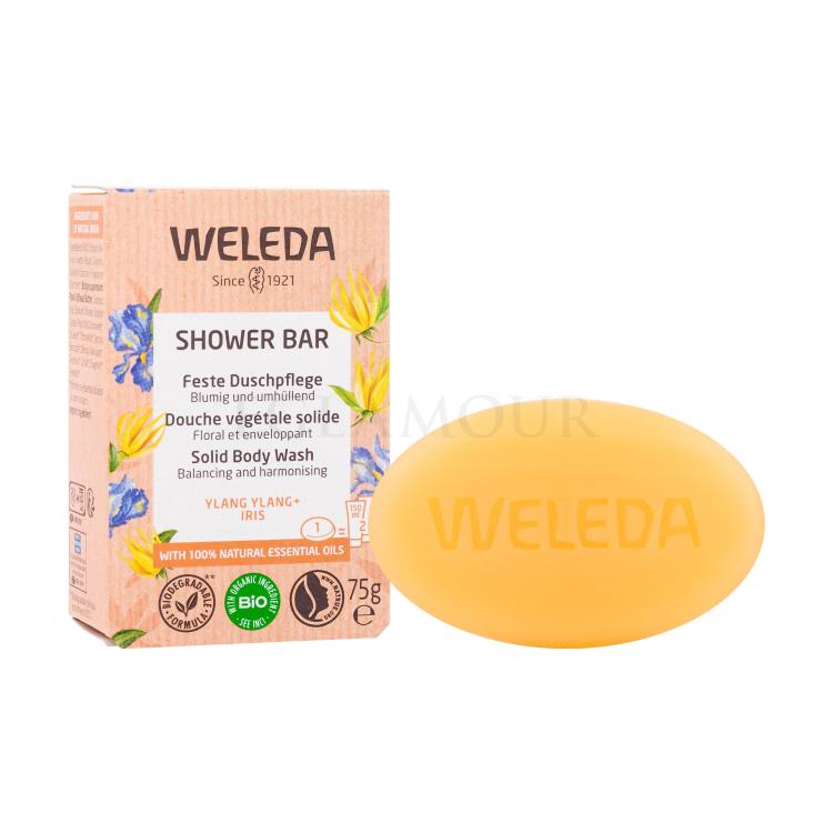 Weleda Shower Bar Ylang Ylang + Iris Seife für Frauen 75 g