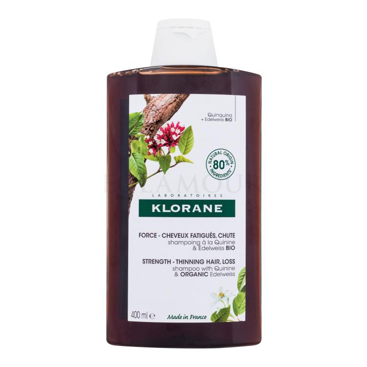 Klorane Organic Quinine &amp; Edelweiss Strength - Thinning Hair, Loss Shampoo für Frauen 400 ml