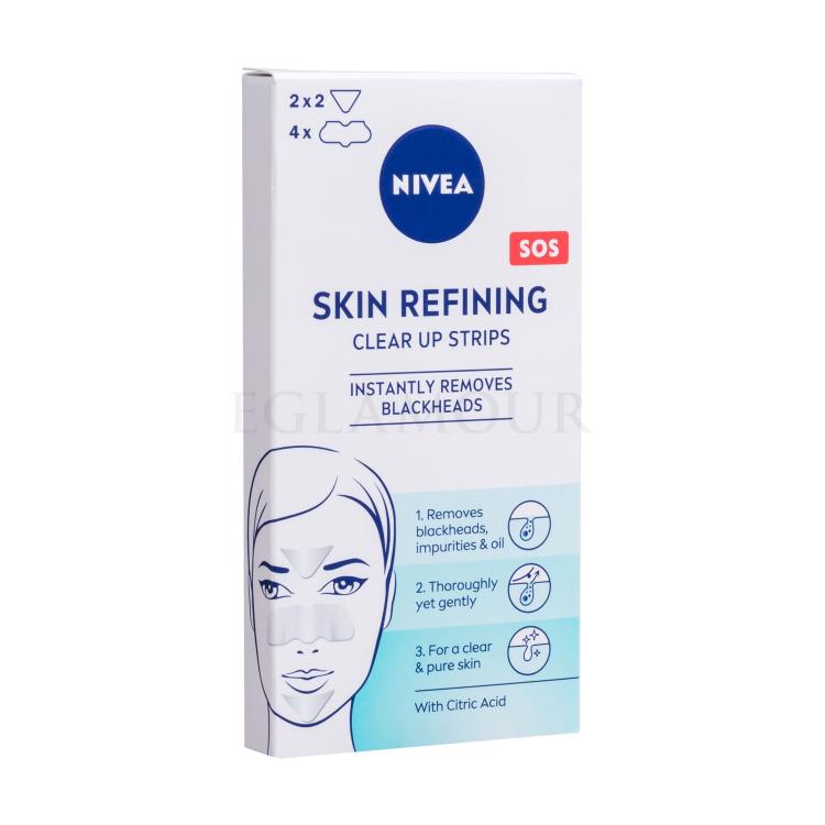 Nivea Skin Refining SOS Clear Up Strips Lokale Hautpflege für Frauen 8 St.