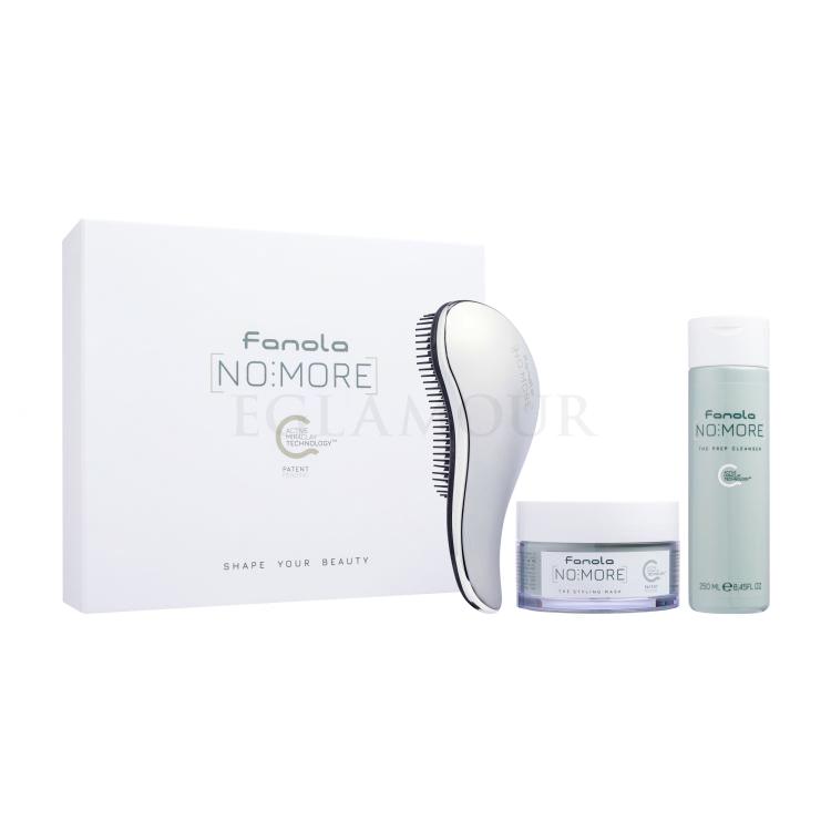 Fanola [No More ] Shape Your Beauty Geschenkset Shampoo No More The Prep Cleanser 250 ml + Styling-Haarmaske No More The Styling Mask 200 ml + Kamm