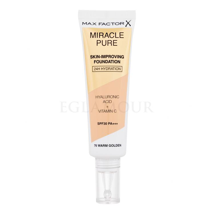 Max Factor Miracle Pure Skin-Improving Foundation SPF30 Foundation für Frauen 30 ml Farbton  76 Warm Golden
