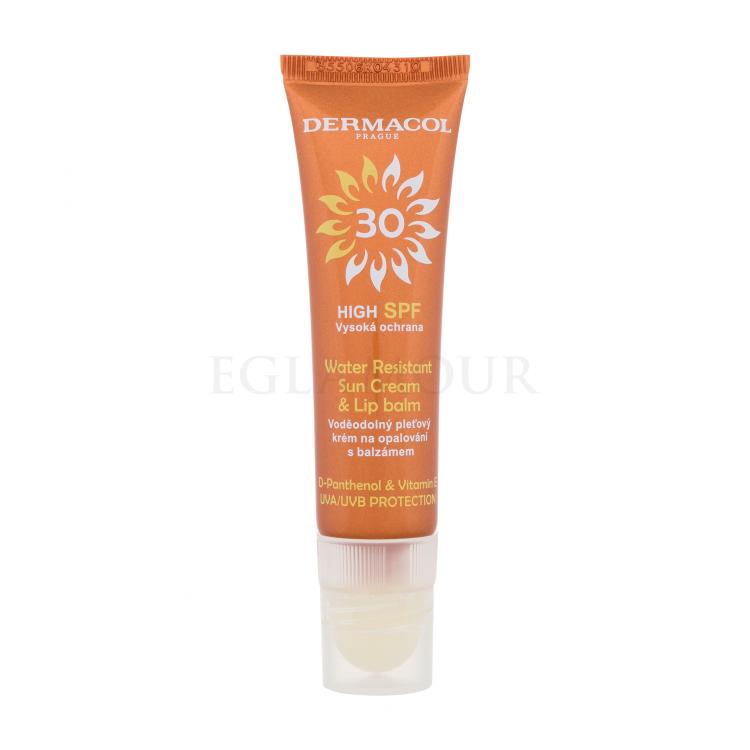 Dermacol Sun Water Resistant Cream &amp; Lip Balm SPF30 Sonnenschutz fürs Gesicht 30 ml