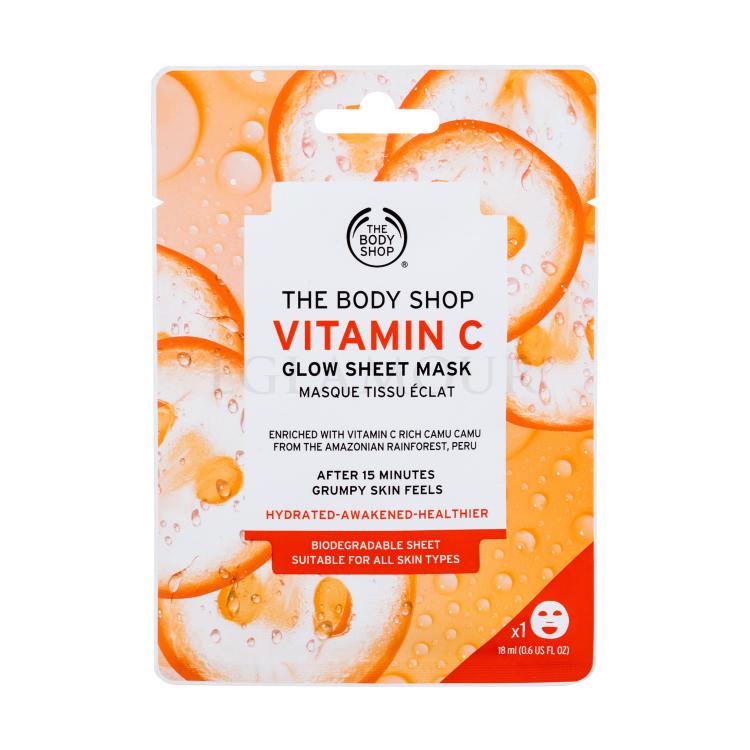 The Body Shop Vitamin C Glow Sheet Mask Gesichtsmaske für Frauen 1 St.