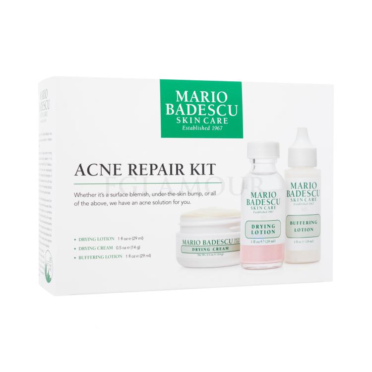 Mario Badescu Acne Repair Kit Geschenkset Lokalpflege Drying Cream 14 g + Reinigungsemulsion Drying Lotion 29 ml + Gesichtsmilch Buffering Lotion 29 ml