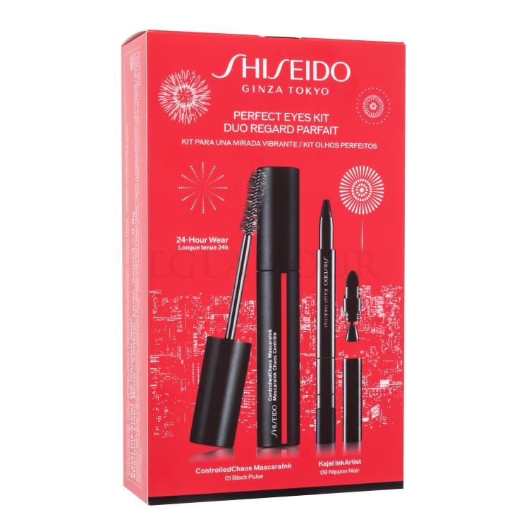 Shiseido Perfect Eye Kit Geschenkset Controlled Chaos Mascara Ink 11,5 ml + Kajalstift InkArtist 0,8 g 09 Nippon Noir