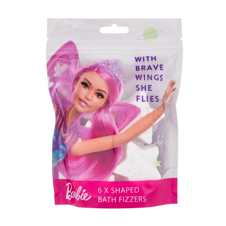 Barbie Bath Fizzers With Brave Wings She Flies Badebombe für Kinder 6x30 g