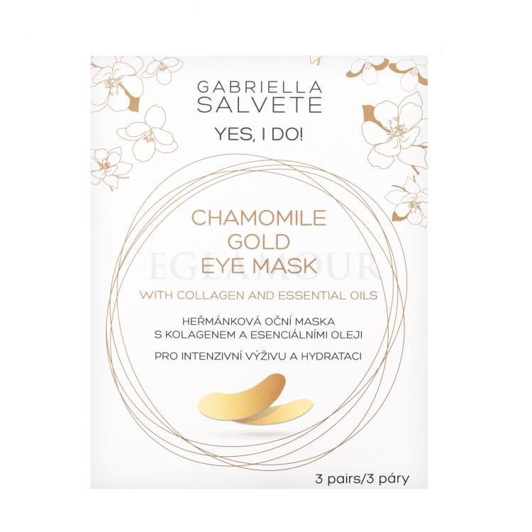 Gabriella Salvete Yes, I Do! Chamomile Gold Eye Mask Augenmaske für Frauen 3 St.