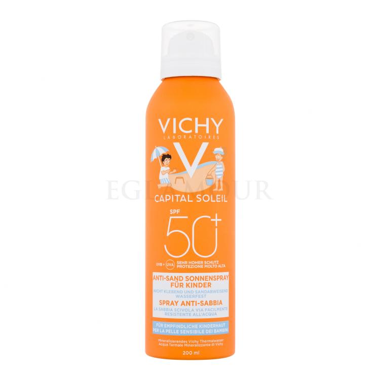 Vichy Capital Soleil Kids Anti-Sand Mist SPF50+ Sonnenschutz für Kinder 200 ml