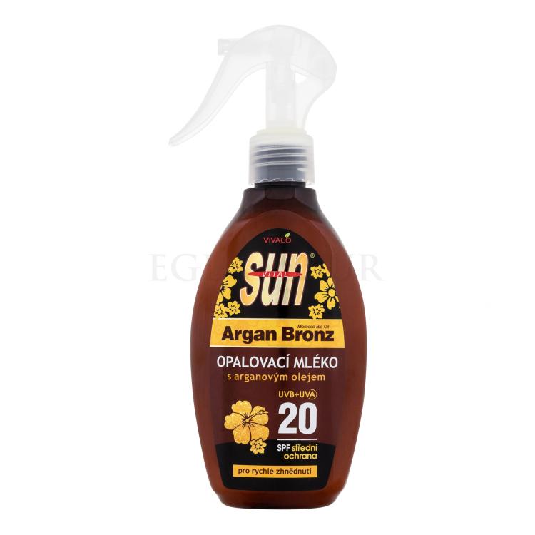 Vivaco Sun Argan Bronz Suntan Lotion SPF20 Sonnenschutz 200 ml