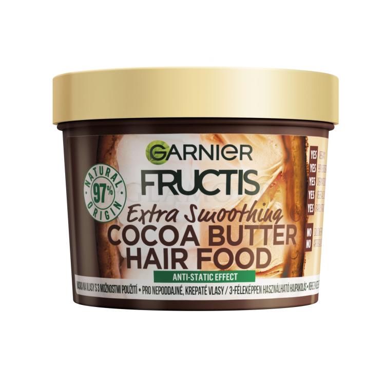 Garnier Fructis Hair Food Cocoa Butter Extra Smoothing Mask Haarmaske für Frauen 390 ml