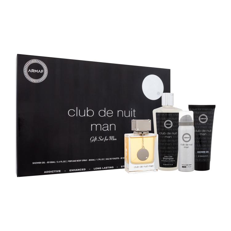 Armaf Club de Nuit Man Geschenkset Eau de Toilette 105 ml + Duschgel 100 ml + Deodorant 50 ml + Shampoo 250 ml