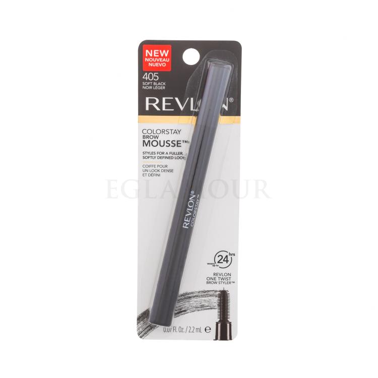 Revlon Colorstay Brow Mousse Augenbrauen-Mascara für Frauen 2,2 ml Farbton  405 Soft Black