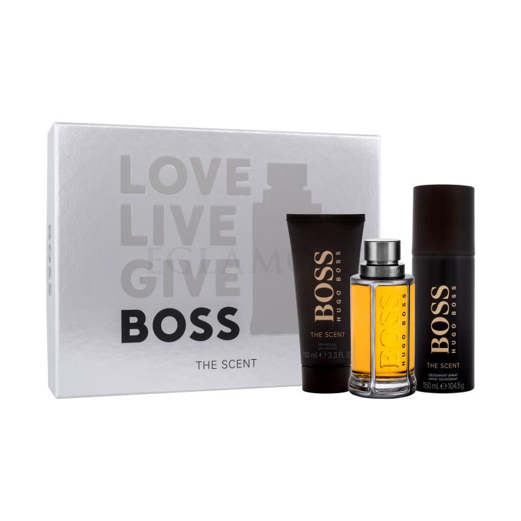 HUGO BOSS Boss The Scent 2015 Geschenkset Eau de Toilette 100 ml + Deodorant 150 ml + Duschgel 100 ml