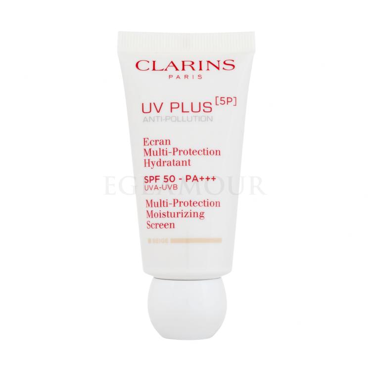 Clarins UV Plus 5P Multi-Protection Moisturizing Screen SPF50 Sonnenschutz fürs Gesicht für Frauen 30 ml Farbton  Beige