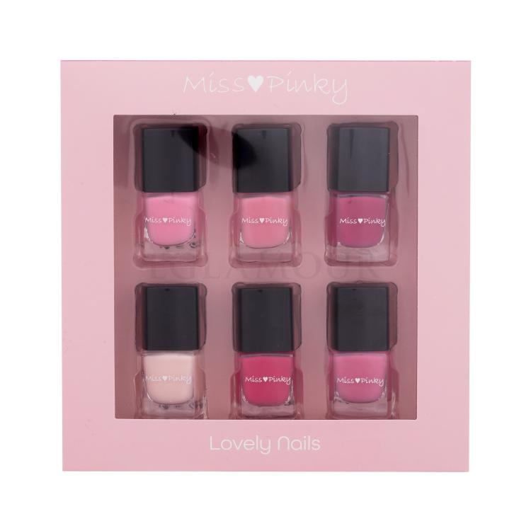 2K Miss Pinky Lovely Nails Geschenkset Nagellack 6 x 5 ml