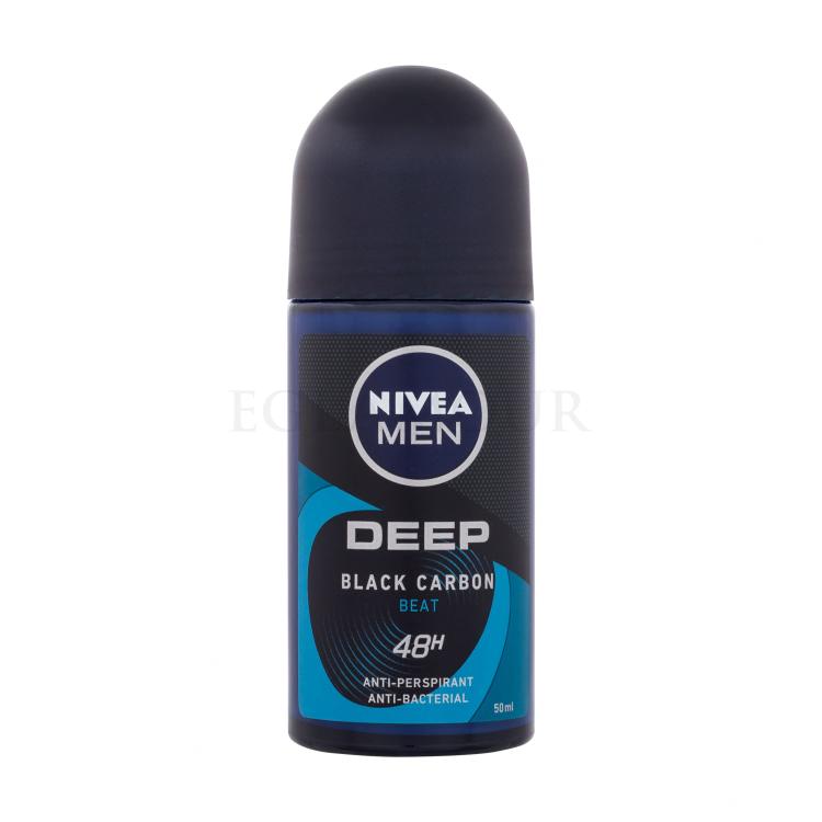 Nivea Men Deep Black Carbon Beat 48H Antiperspirant für Herren 50 ml