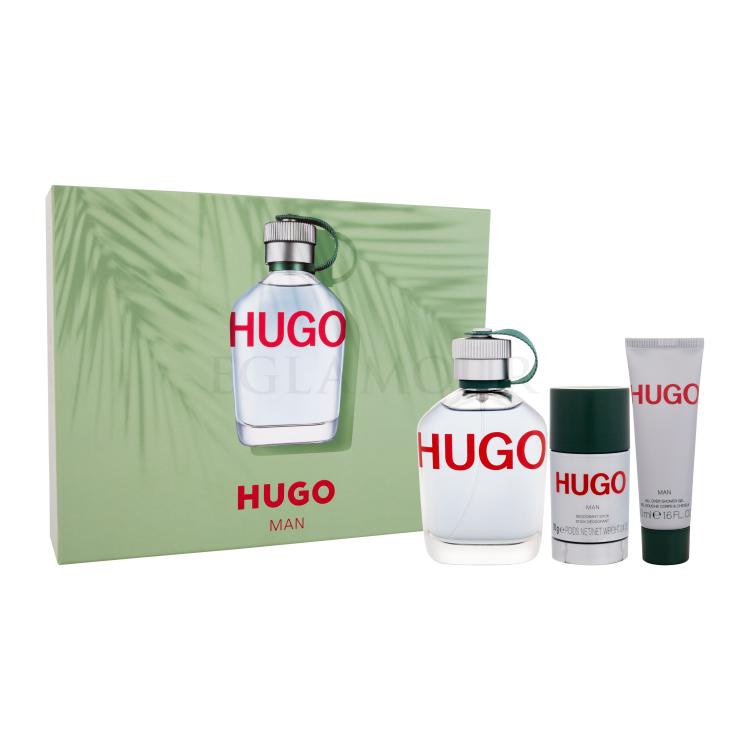 HUGO BOSS Hugo Man Geschenkset Eau de Toilette 125 ml + Duschgel 50 ml + Deostick 75 ml