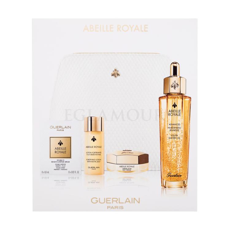 Guerlain Abeille Royale Advanced Youth Watery Oil Age-Defying Programme Geschenkset Gesichtsserum Abeille Royale Advanced Youth Watery Oil 50 ml + Tagescreme Abeille Royale Day Cream 15 ml + Gesichtsserum Abeille Royale Double R Renew &amp; Repair Serum 8x6 ml + Gesichtstonikum Abeille Royale Fortifying