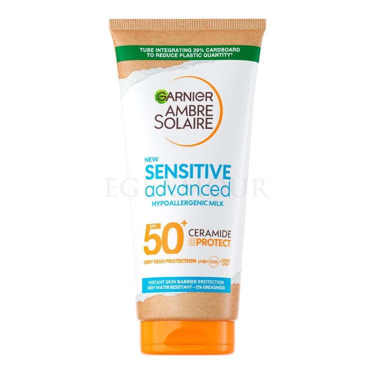 Garnier Ambre Solaire Sensitive Advanced Hypoallergenic Milk SPF50+ Sonnenschutz 175 ml