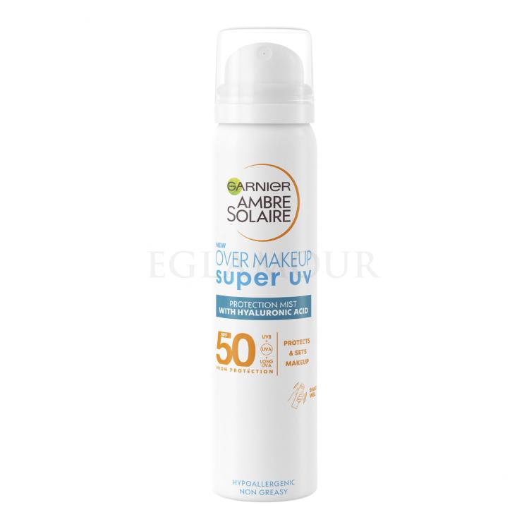 Garnier Ambre Solaire Super UV Over Makeup Protection Mist SPF50 Sonnenschutz fürs Gesicht 75 ml