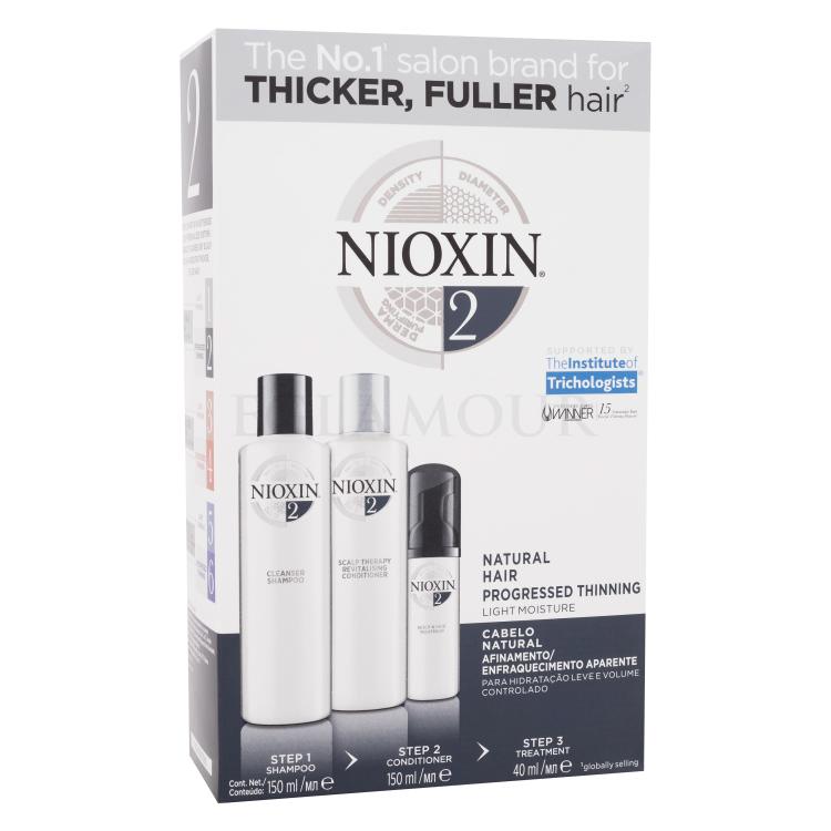 Nioxin System 2 Geschenkset 150ml System 2 Cleanser Shampoo + 150ml System 2 Scalp Revitaliser Conditioner + 40ml System 2 Scalp Treatment