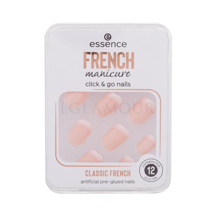 Essence French Manicure Click &amp; Go Nails Kunstnägel für Frauen Farbton  01 Classic French Set