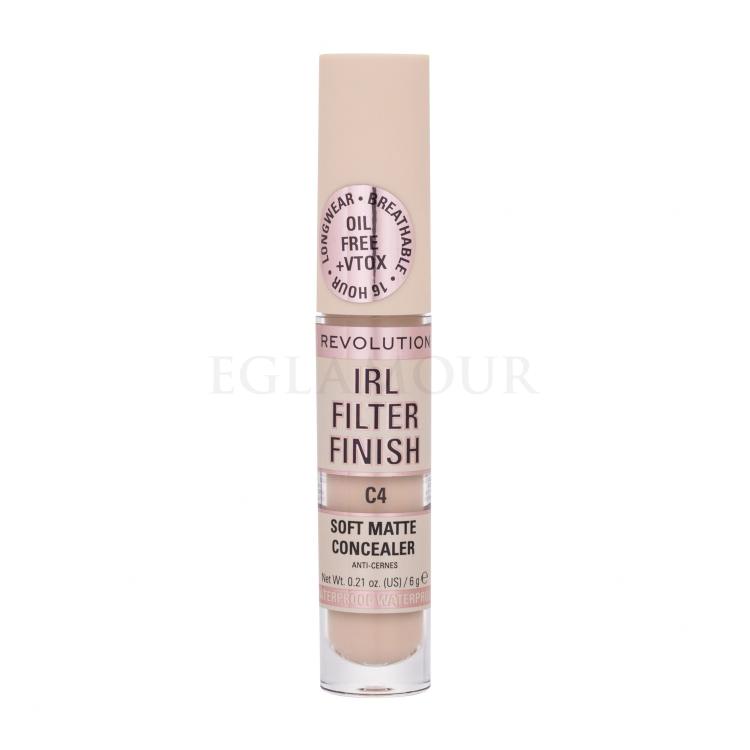 Makeup Revolution London IRL Filter Finish Soft Matte Concealer Concealer für Frauen 6 g Farbton  C4