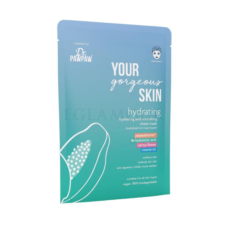 Dr. PAWPAW Your Gorgeous Skin Hydrating Sheet Mask Gesichtsmaske für Frauen 25 ml