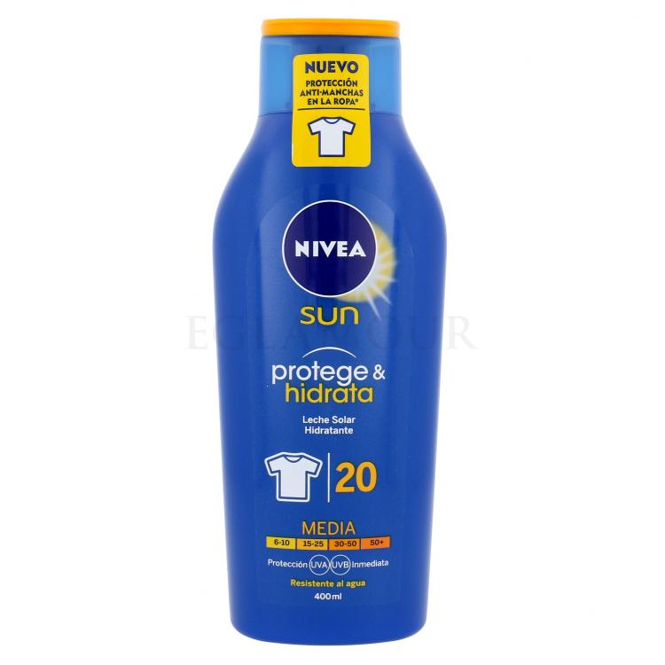 Nivea Sun Protect &amp; Moisture SPF20 Sonnenschutz 400 ml