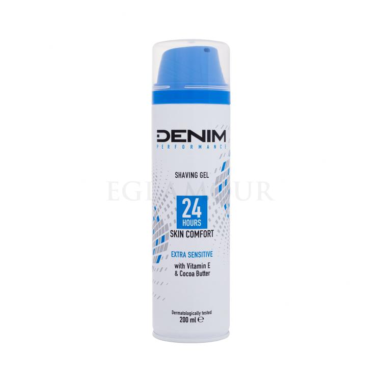 Denim Performance Extra Sensitive Shaving Gel Rasiergel für Herren 200 ml