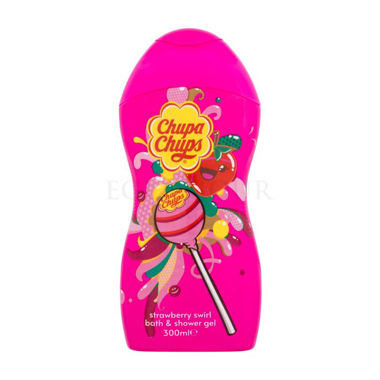 Chupa Chups Bath &amp; Shower Strawberry Swirl Duschgel für Kinder 300 ml
